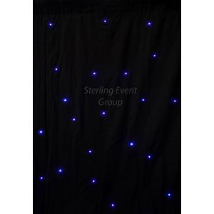 7m x 4m Black RGB LED Starcloth inc. DMX PSU