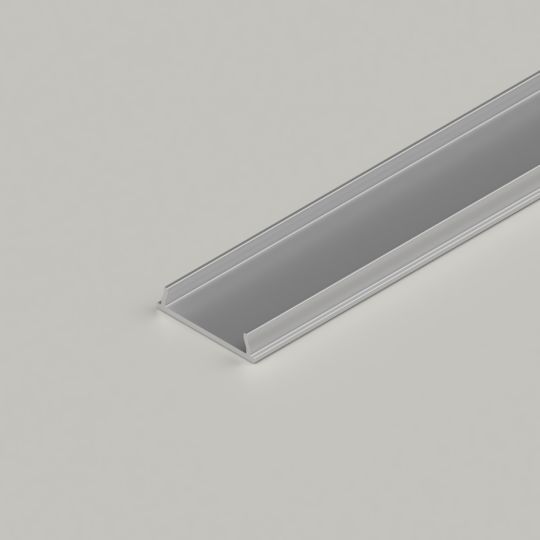 LED Bendy Extrusion Silver Per Meter inc Opal Diffusion