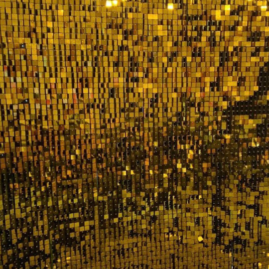 6ft x 6ft Gold Shimmer Wall Assembly