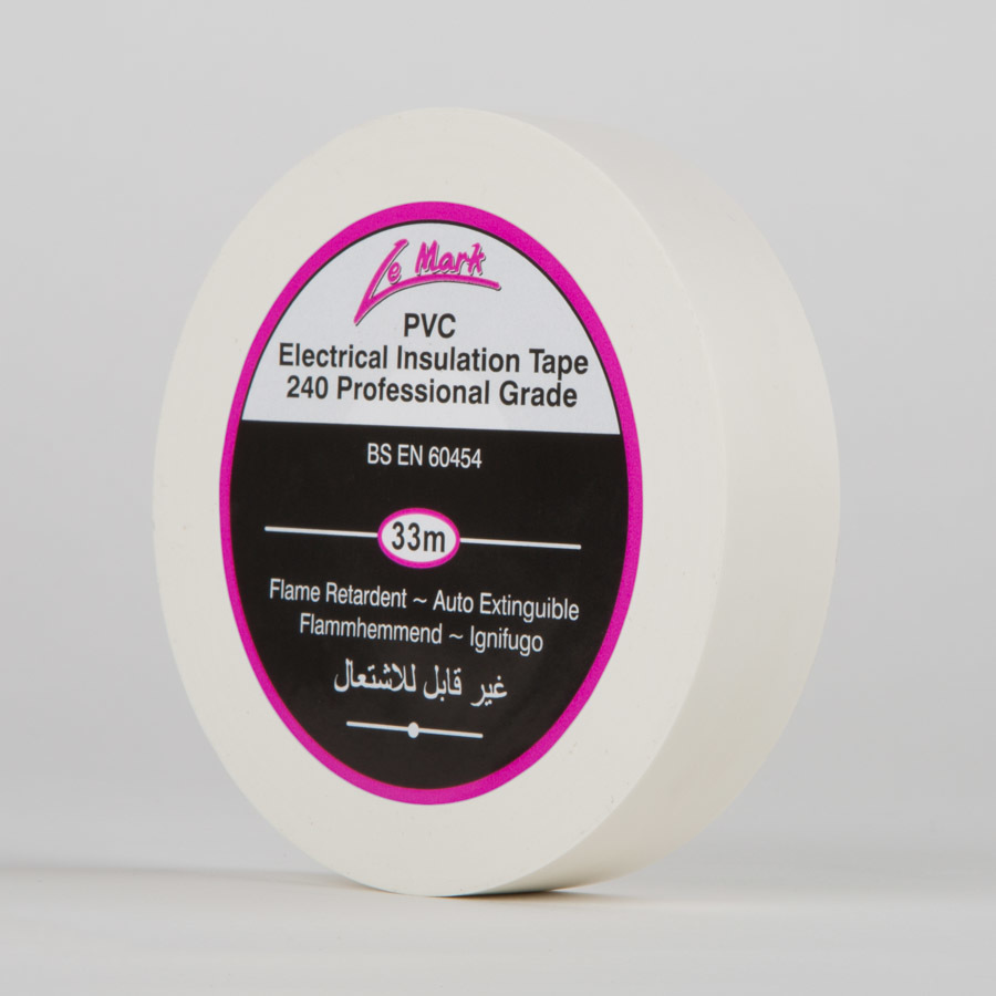 PVC Tape - 19mm x 33m (White)