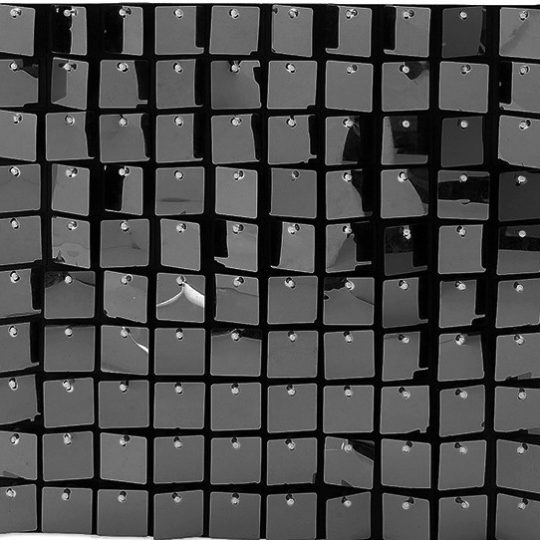 8ft x 8ft Black Shimmer Wall Assembly