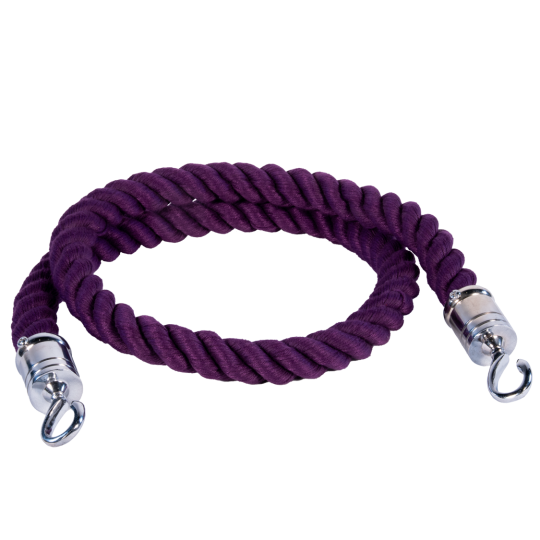 1.2m Twisted Rope (Purple/Chrome)