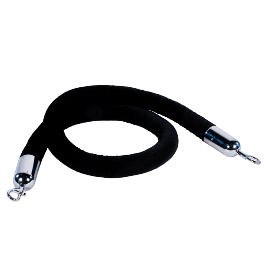 1.5m Rope (Black/Chrome)