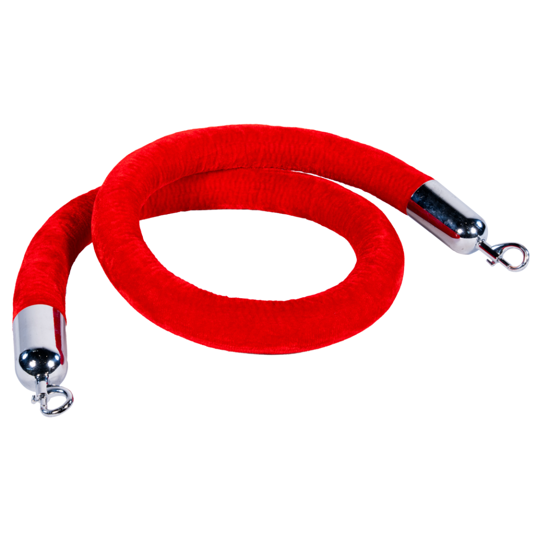 1.5m Rope (Red/Chrome)