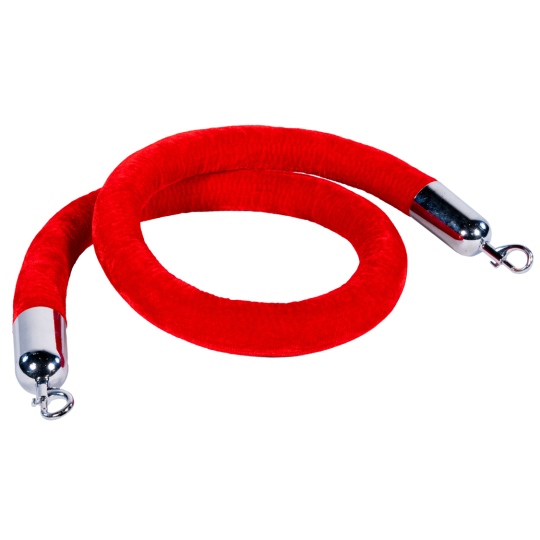 1.5m Rope (Red/Chrome)