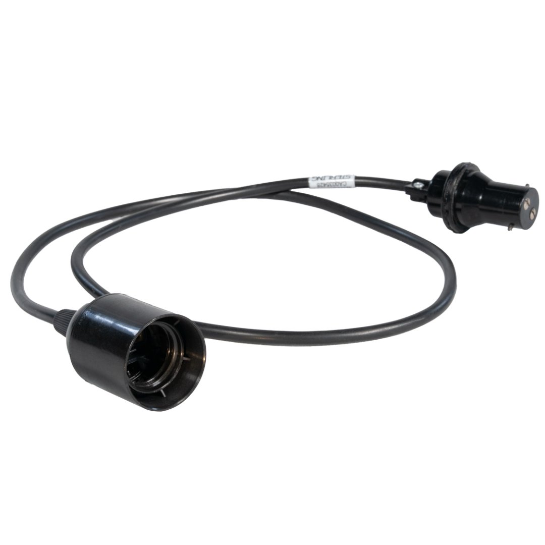 B22 - E27 Cable 1m (Black)