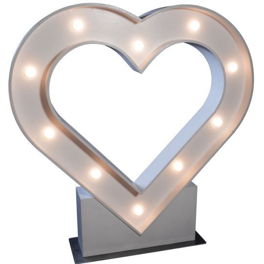 4' Letter Heart