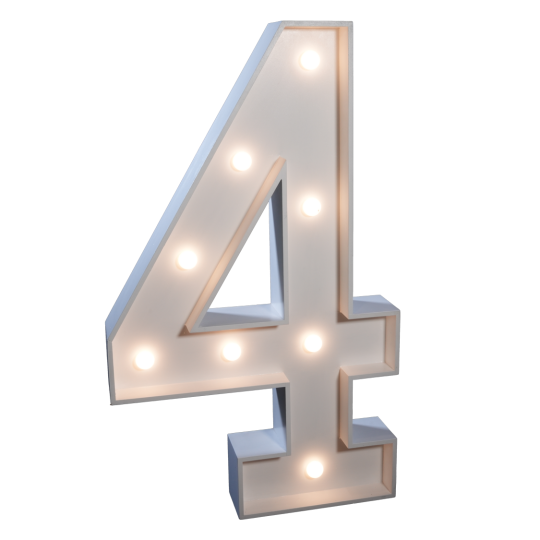 4' Letter '4'