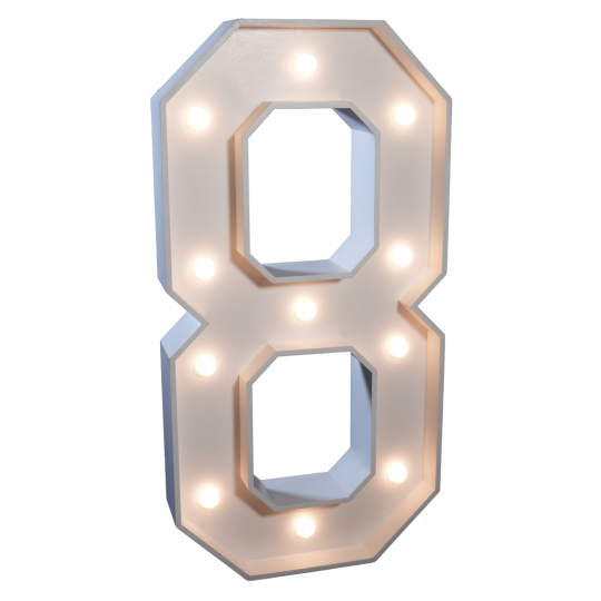 4' Letter '8'