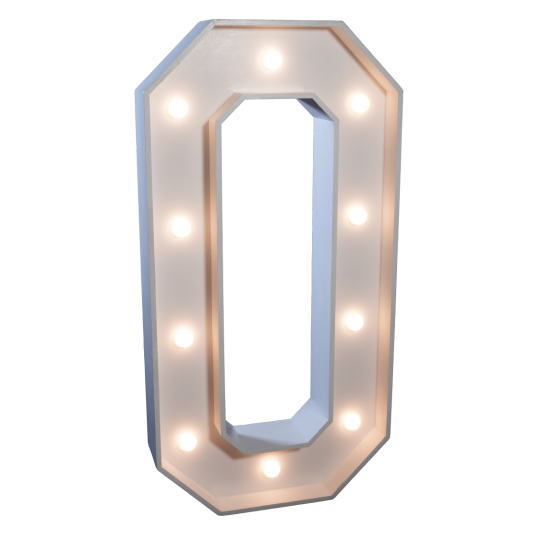 4' Letter 'O/0'