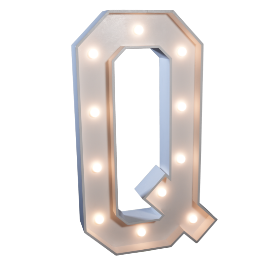 4' Letter 'Q'