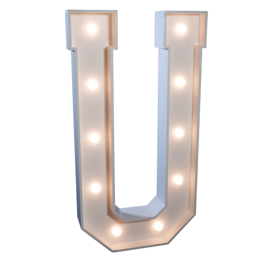 4' Letter 'U'