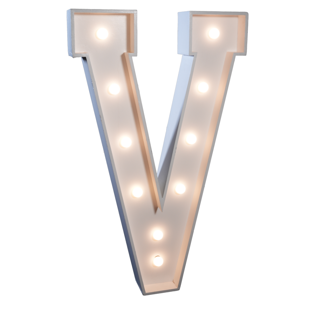 4' Letter 'V'
