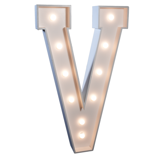 4' Letter 'V'