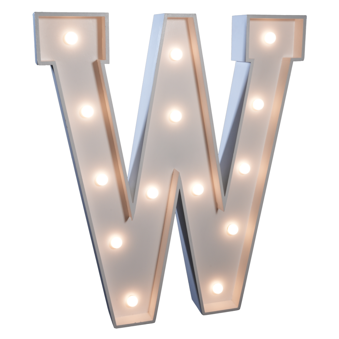 4' Letter 'W'
