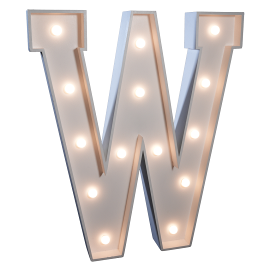 4' Letter 'W'