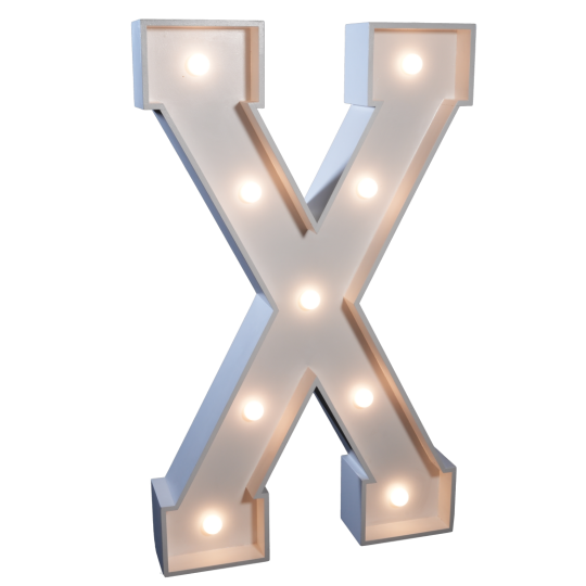 4' Letter 'X'