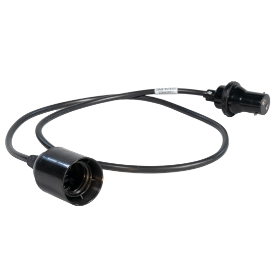 B22 - E27 Cable 1m (Black)