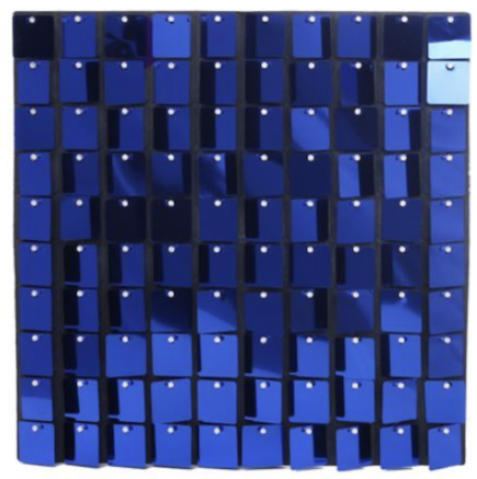 8ft x 8ft Blue Shimmer Wall Assembly