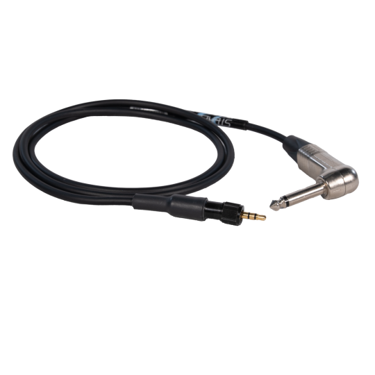 Locking Mini Jack(M) - Angled Jack(M) Cable