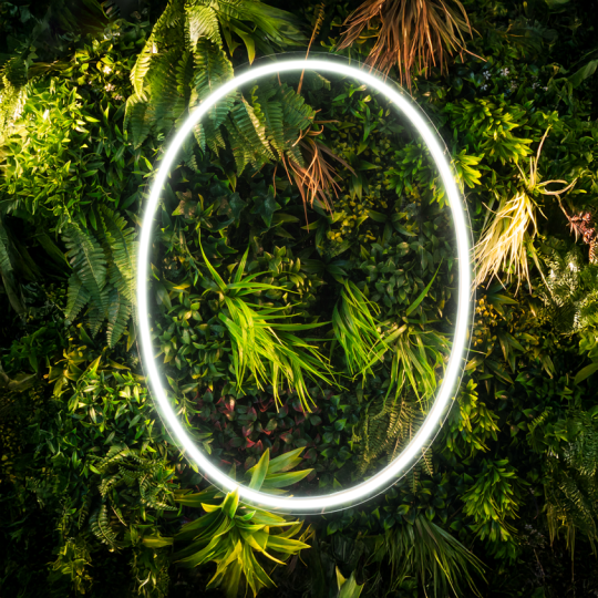 Neon White Sign (LED)  - '0'