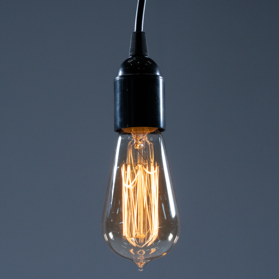 Pear Squirrel Cage Filament Lamp E27 40w