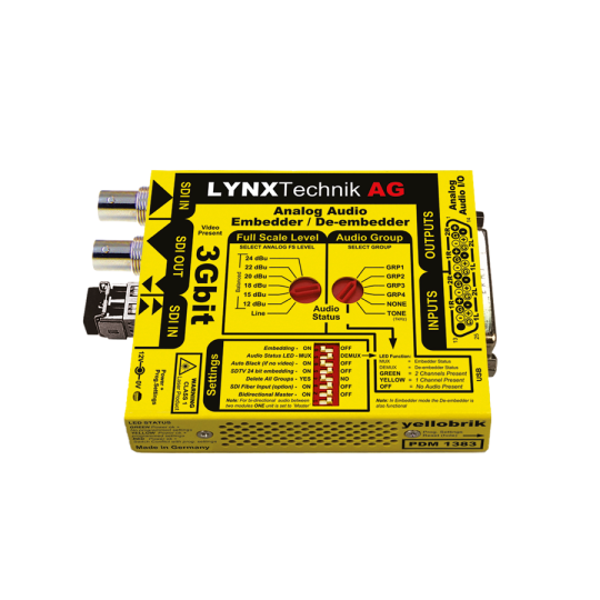 Lynx Technik Yellobrik PDM 1383 Audio Embedder / De-Embedder