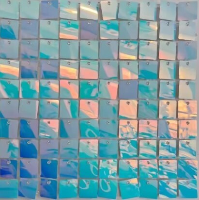8ft x 8ft Iridescent Shimmer Wall Assembly