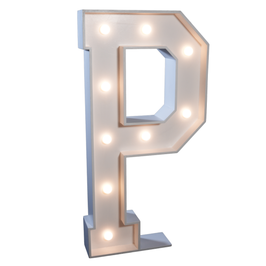 4' Letter 'P'