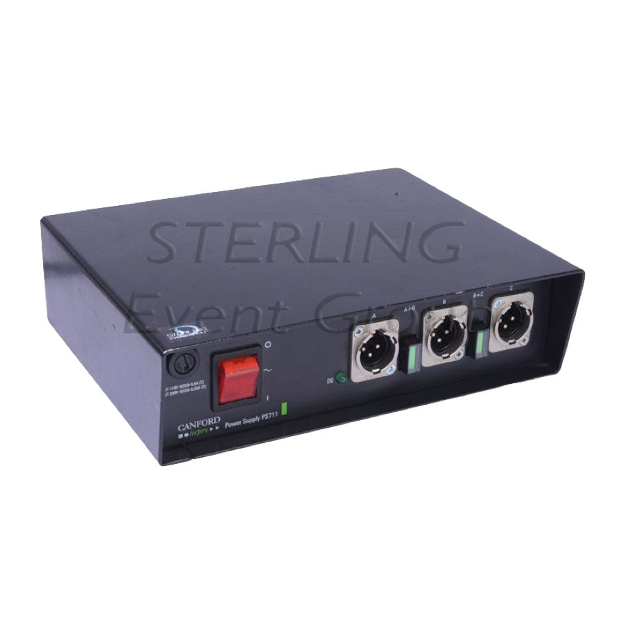 Tecpro PS711 3-Channel Intercom Power Supply
