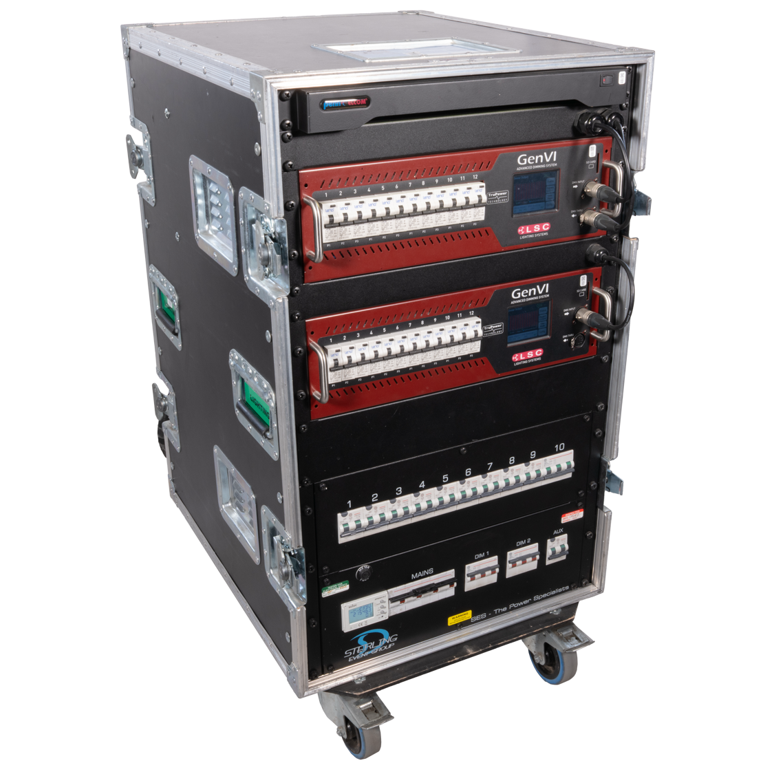 SEG 125A 24 Channel Dimmer Distro Rack