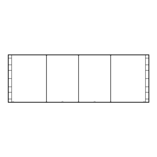 Modular Screen Frame Assembly 11m x 3.75m (2.93:1)