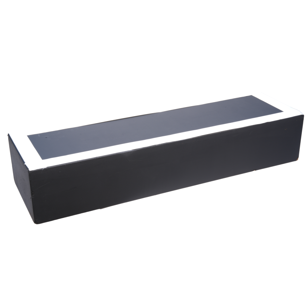 1 Tread Stage Step 190mm (1m Wide) Painted Black