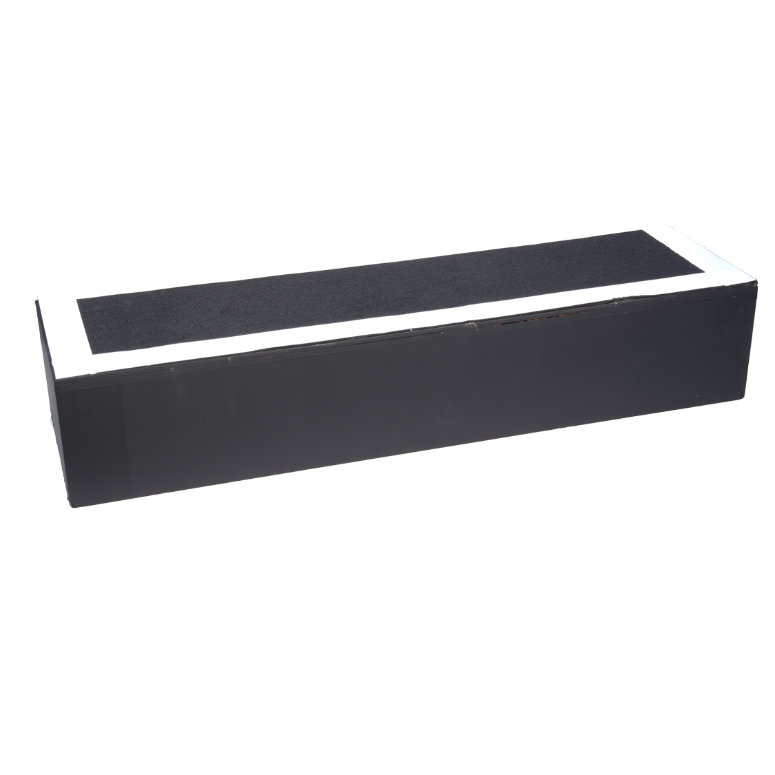 1 Tread Stage Step 190mm (900mm Wide) Black Carpet & Fascia