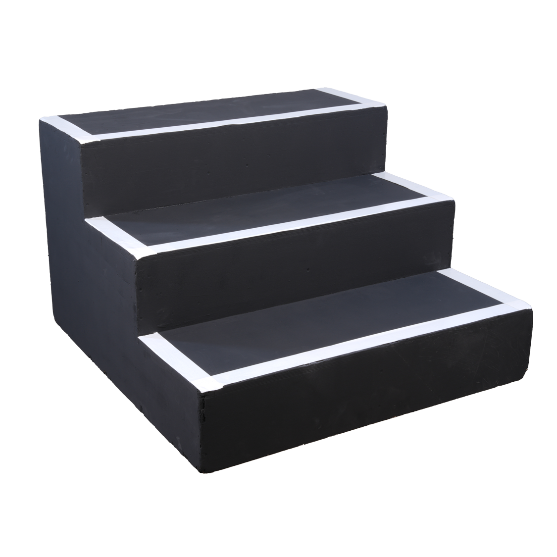 3 Tread (Black) Painted Stage Steps 570mm (920mm Deep)