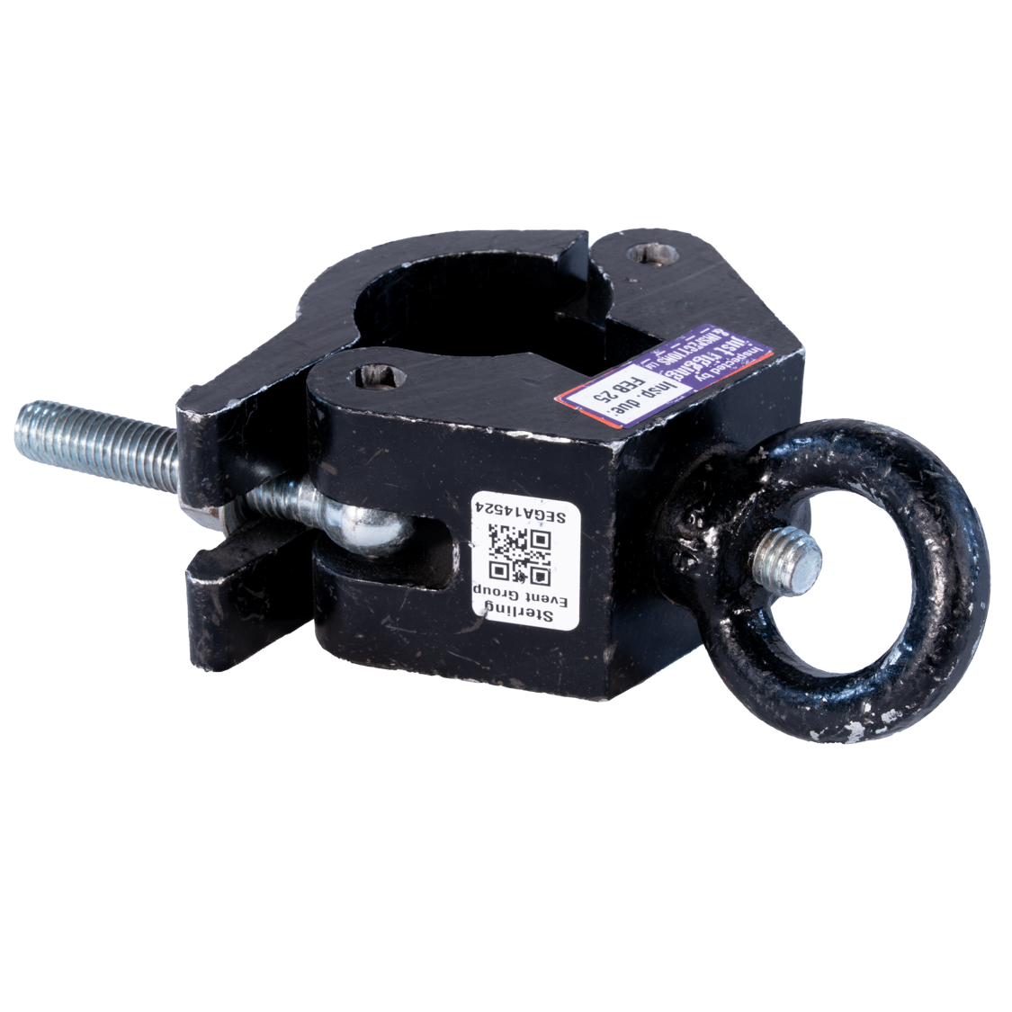 Badger Clamp: Half Coupler - M12 Eye Bolt 0.34T (Black)