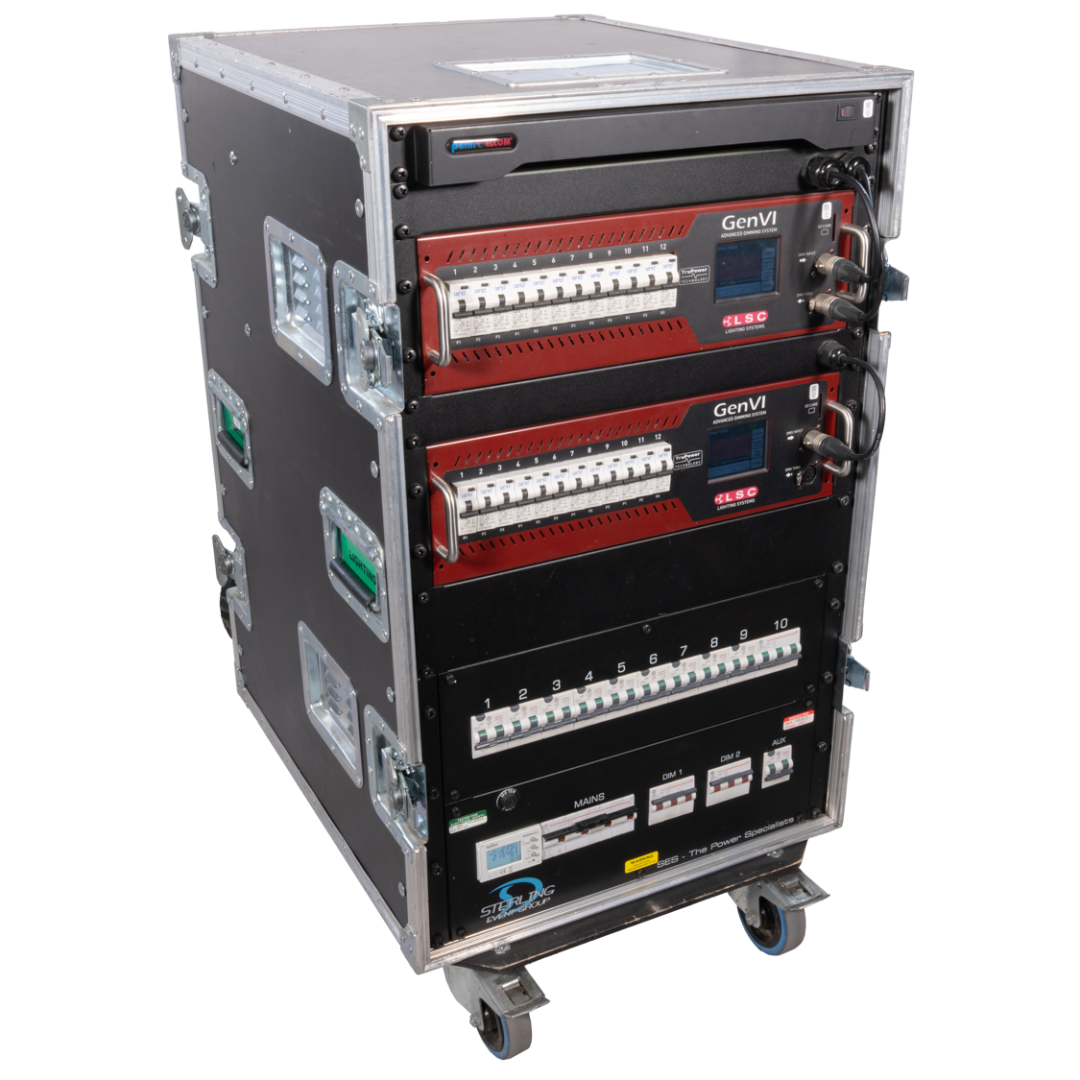 SEG 125A 24 Channel Dimmer Distro Rack