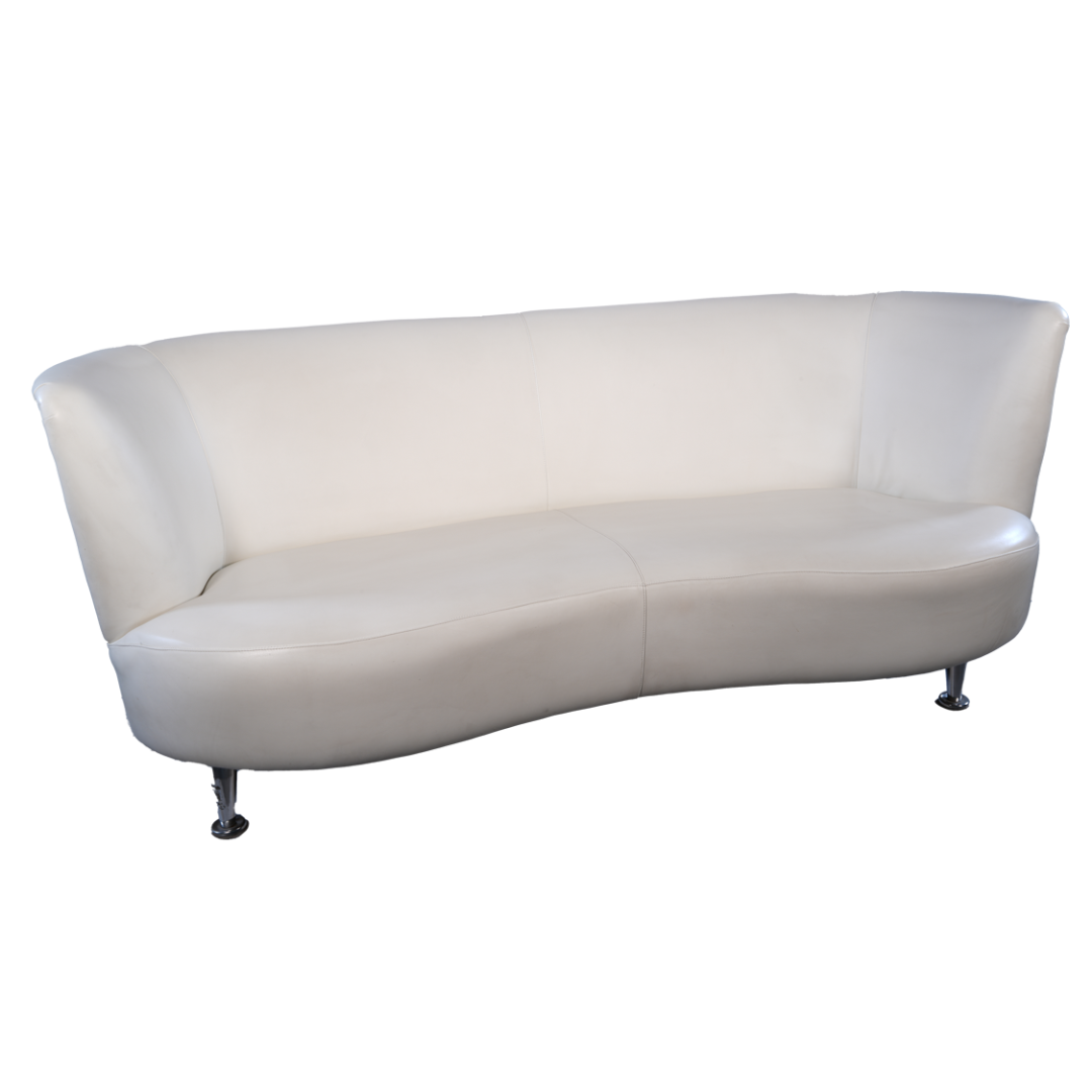 White 3 Seater Sofa