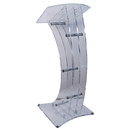 Curved Acrylic Lectern