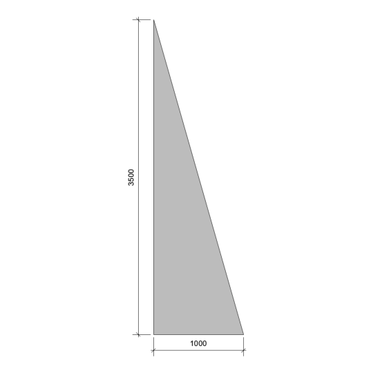 Flat 03.5 Metre Triangle