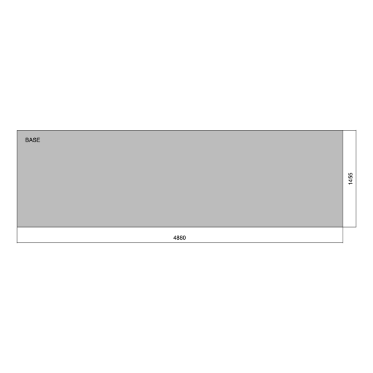 4880mm x 1455mm Base
