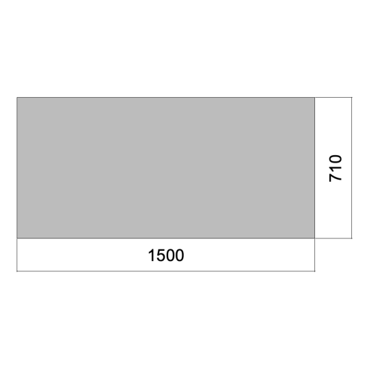 Flat 01.5m x 0.71m