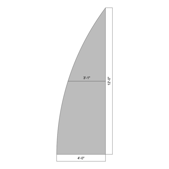 Flat Convex Curved 12' (Left)