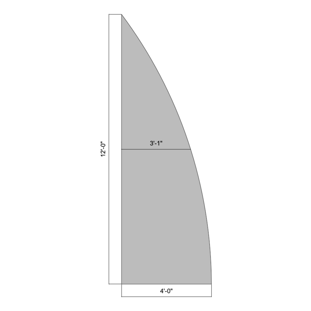 Flat Convex Curved 12' (Right)