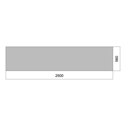 Flat 02.5m x 0.56m Flat