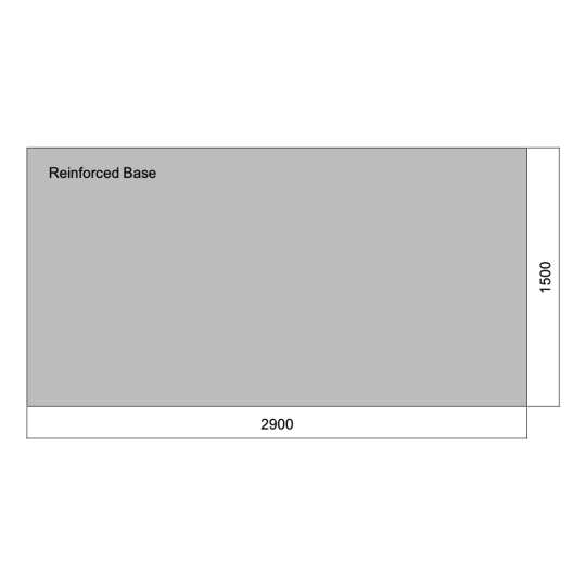 Flat 02.9m x 01.5m (Reinforced Base)