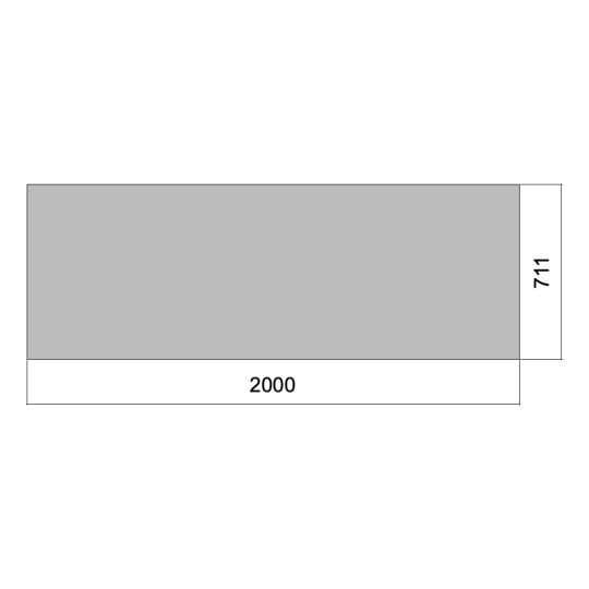 Flat 02m x 0.711m