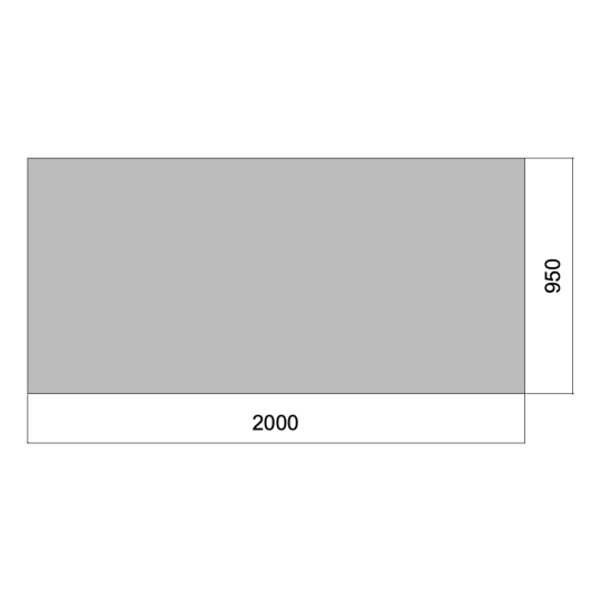 Flat 02m x 0.950m