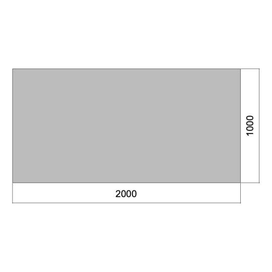 Flat 02m x 01m