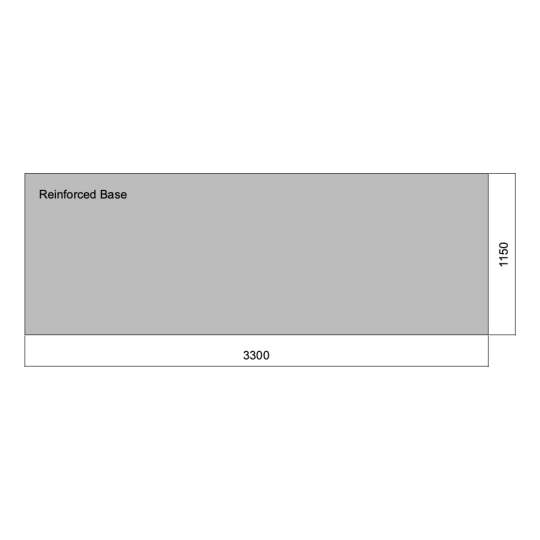 Flat 03.3m x 01.5m (Reinforced Base)